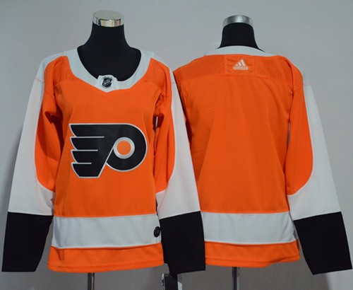 Adidas Philadelphia Flyers Blank Orange Home Authentic Women Stitched NHL Jersey->women nhl jersey->Women Jersey